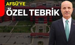AFSÜ’ye özel tebrik
