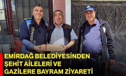 Emirdağ Belediyesinden Şehit Aileleri ve Gazilere Bayram Ziyareti