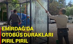 Emirdağ’da otobüs durakları pırıl pırıl