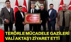 Terörle Mücadele Gazileri Vali Aktaş’ı Ziyaret Etti