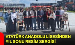 Atatürk Anadolu Lisesinden yıl sonu resim sergisi