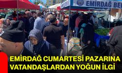 Emirdağ Cumartesi Pazarına Vatandaşlardan Yoğun İlgi