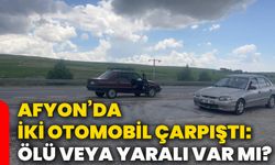 Afyon’da iki otomobil çarpıştı: Ölü veya yaralı var mı?