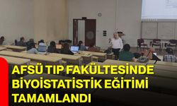 AFSÜ Tıp Fakültesinde Biyoistatistik Eğitimi Tamamlandı