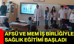 AFSÜ ve MEM İş Birliğiyle Sağlık Eğitimi Başladı