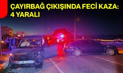 Çayırbağ çıkışında feci kaza: 4 yaralı
