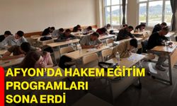 Afyon’da hakem eğitim programları sona erdi