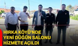 Hırka Köyü’nde Yeni Düğün Salonu Hizmete Açıldı