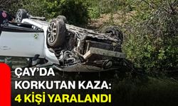 Çay’da korkutan kaza: 4 kişi yaralandı