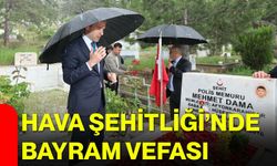 Hava Şehitliği’nde Bayram Vefası