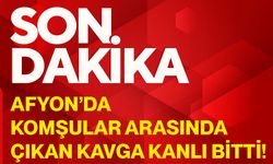 Afyon’da komşular arasında çıkan kavga kanlı bitti!