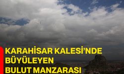 Karahisar Kalesi’nde büyüleyen bulut manzarası