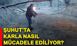 Şuhut’ta karla nasıl mücadele ediliyor?