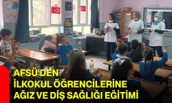 AFSÜ’den ilkokul öğrencilerine ağız ve diş sağlığı eğitimi