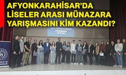 Afyonkarahisar’da liseler arası münazara yarışmasını kim kazandı?