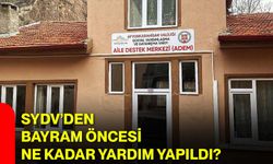 SYDV’den bayram öncesi ne kadar yardım yapıldı?