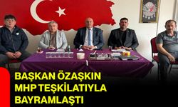 Başkan Özaşkın MHP Teşkilatıyla Bayramlaştı