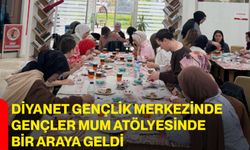 Diyanet Gençlik Merkezinde Gençler Mum Atölyesinde Bir Araya Geldi