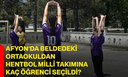 Afyon’da beldedeki ortaokuldan hentbol milli takımına kaç öğrenci seçildi?