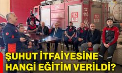 Şuhut itfaiyesine hangi eğitim verildi?