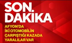 Afyon’da iki otomobilin çarpıştığı kazada yaralılar var