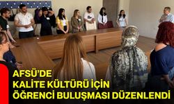 AFSÜ’de Kalite Kültürü İçin Öğrenci Buluşması Düzenlendi