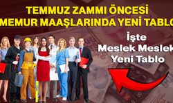 Temmuz Zammı Öncesi Memur Maaşlarında Yeni Tablo: Meslek Meslek Hesaplandı!