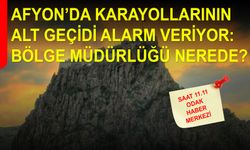 Afyon’da Karayollarının Alt Geçidi Alarm Veriyor: Bölge Müdürlüğü Nerede?