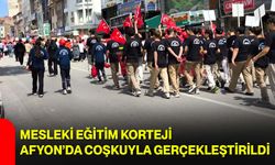 Mesleki Eğitim Korteji Afyon’da Coşkuyla Gerçekleştirildi