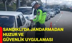Sandıklı’da Jandarmadan huzur ve güvenlik uygulaması