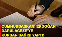 Cumhurbaşkanı Erdoğan, Darülaceze'ye kurban bağışı yaptı