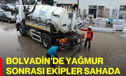 Bolvadin’de Yağmur Sonrası Ekipler Sahada