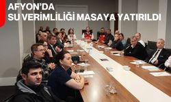 Afyon’da Su Verimliliği Masaya Yatırıldı