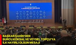 BAŞKAN ŞAHİN’DEN BURCU KÖKSAL VE VEYSEL TOPÇU’YA İLK HAYIRLI OLSUN MESAJI