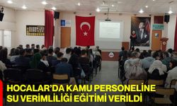 Hocalar’da kamu personeline su verimliliği eğitimi verildi