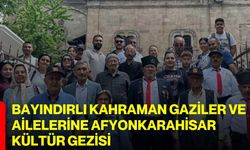 Bayındırlı kahraman gaziler ve ailelerine Afyonkarahisar kültür gezisi
