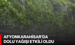Afyonkarahisar'da dolu yağışı etkili oldu