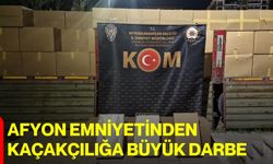 Afyon Emniyetinden Kaçakçılığa Büyük Darbe