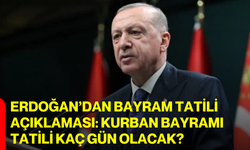Erdoğan’dan bayram tatili açıklaması: Kurban Bayramı tatili kaç gün olacak?