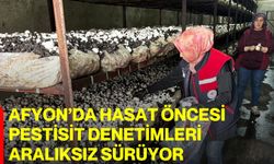 Afyon’da Hasat Öncesi Pestisit Denetimleri Aralıksız Sürüyor