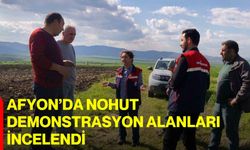 Afyon’da Nohut Demonstrasyon Alanları İncelendi