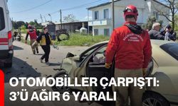 Otomobiller Çarpıştı: 3’ü Ağır 6 Yaralı