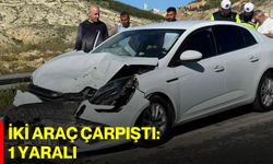 İki Araç Çarpıştı: 1 Yaralı