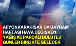 Afyonkarahisar’da Bayram Haftası Hava Değişken: Yağış ve Parçalı Bulutlu Günler Birlikte Gelecek