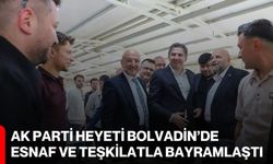 AK Parti Heyeti Bolvadin’de Esnaf ve Teşkilatla Bayramlaştı