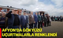 Afyon’da Gökyüzü Uçurtmalarla Renklendi