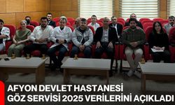 Afyon Devlet Hastanesi Göz Servisi 2025 Verilerini Açıkladı