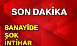 Sanayide şok intihar