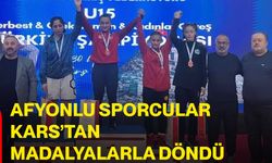 Afyonlu Sporcular Kars’tan Madalyalarla Döndü