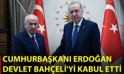 Cumhurbaşkanı Erdoğan, Devlet Bahçeli'yi kabul etti